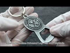 Logotipo personalizado Abridor de garrafas magnético Chave de chave Metal de liga de zinco Esmaltador de cerveja